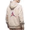 Jordan Embroidered Letter Hoodie Men Tops Fossil-Lime FD4801-292