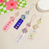 Fashion Butterfly Mobile Phone Charm Fashion Accessory Wind Chime Keyring Bag Pendant Keychain for Phones and Backpacks