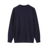 Autumn and winter new solid color simple round neck imitation cashmere sweater men's loose casual warm top women