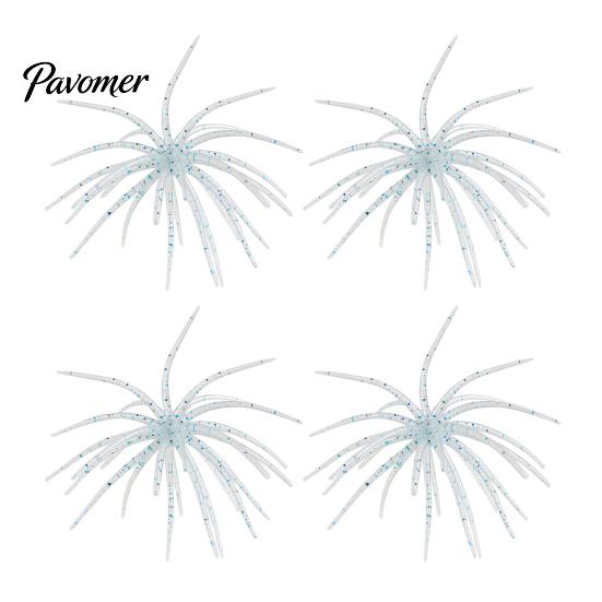 Sea Urchin Soft Baits for Bass Fishing Floating Lures, Highly Elastic TPE Bionic Baits, Versatile Glue Rivers Flexible Realistic Tentacles Lures Trout