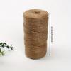2/1Rolls Vintage Hand Woven Hemp Rope, DIY Lighting Halloween Christmas Wedding Decoration Hemp Rope, Sturdy and Durable