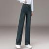 Women's Elastic Straight Leg Jeans - Petite, Plus Size, Loose Fit for Spring & Autumn
