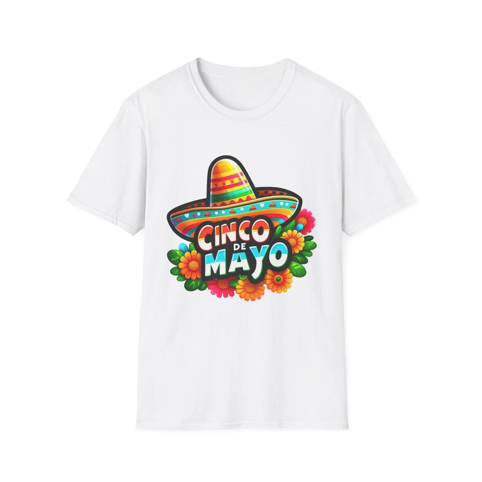 

Cinco de Mayo T-Shirt, Unisex Festival Tee, Fun Party Shirt, Holiday Apparel, 4XL