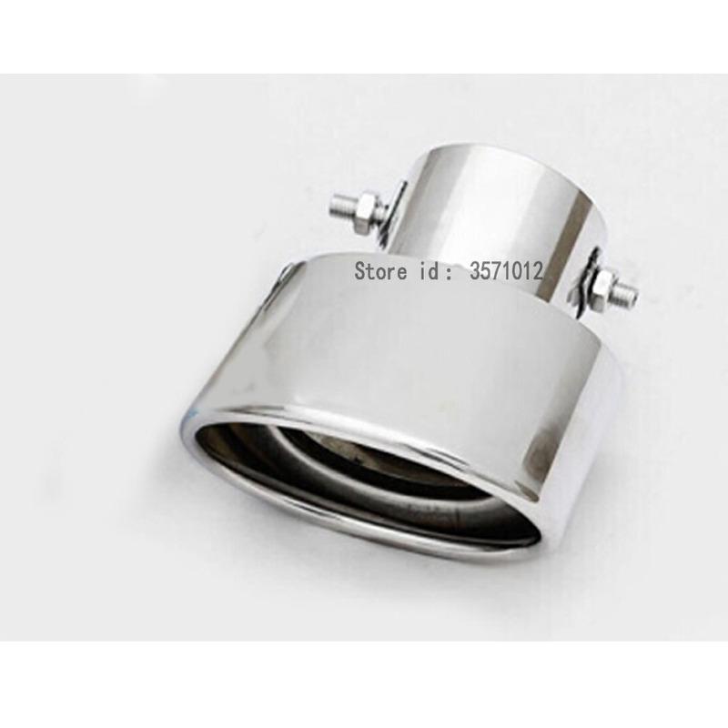 For Honda Fit Jazz 2014 2015 2016 2017 Car Styling Muffler End Black Pipe Dedicate Stainless Steel Exhaust Tip Tail Hoods Outlet