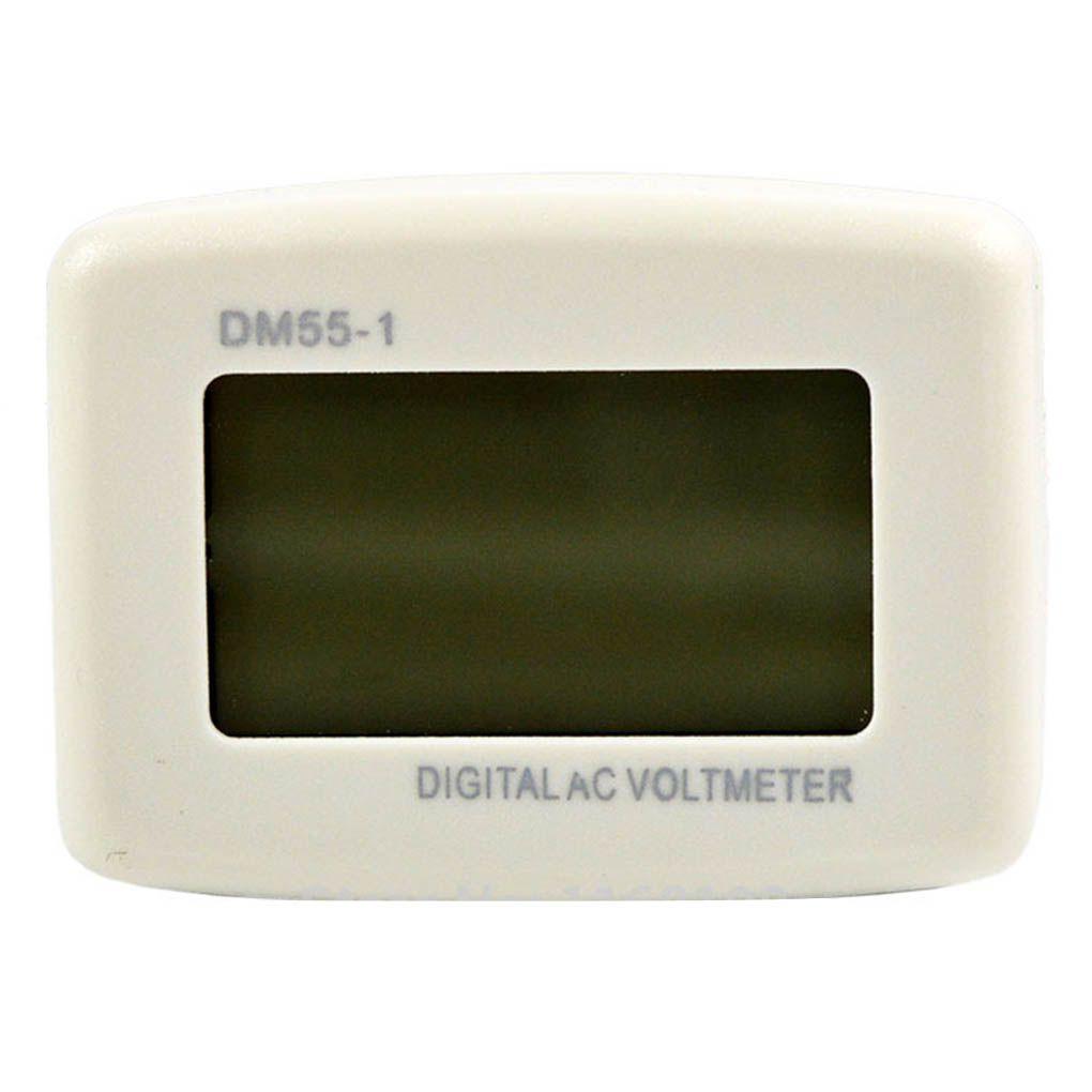 Haushaltsspannungszähler Einsteckdetektor US/EU-Stecker Weiß Mini Digital