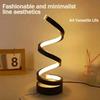 Oturma Odası İçin Masa Lambaları, Modern Spiral Dim Edilebilir LED Masa Lambası, Küçük Komodin Lambaları, Yatak Odası Ofis Ev İçin Komodin Lambası