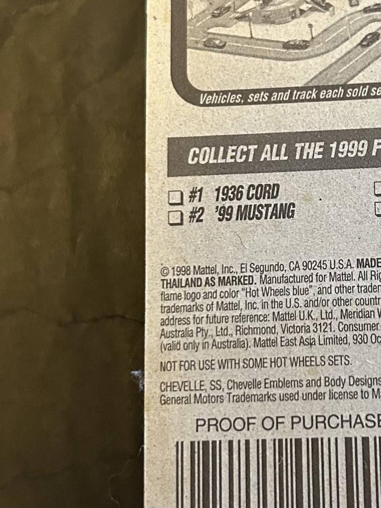 Hot Wheels 1998 1999 First Edition 70s CHEVELLE SS US Toy Diecast Car Chevrolet Chevelle