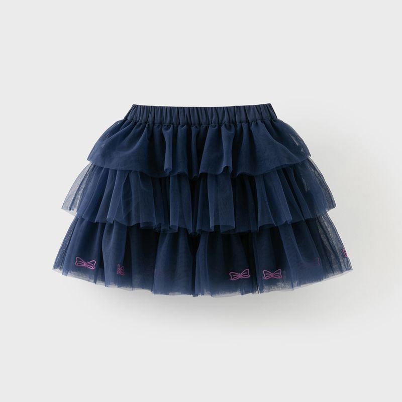 David Bella Girls Skirt 2026 Spring New Style Medium and Large Children s Stylish Mesh Skirt Children s Clothing