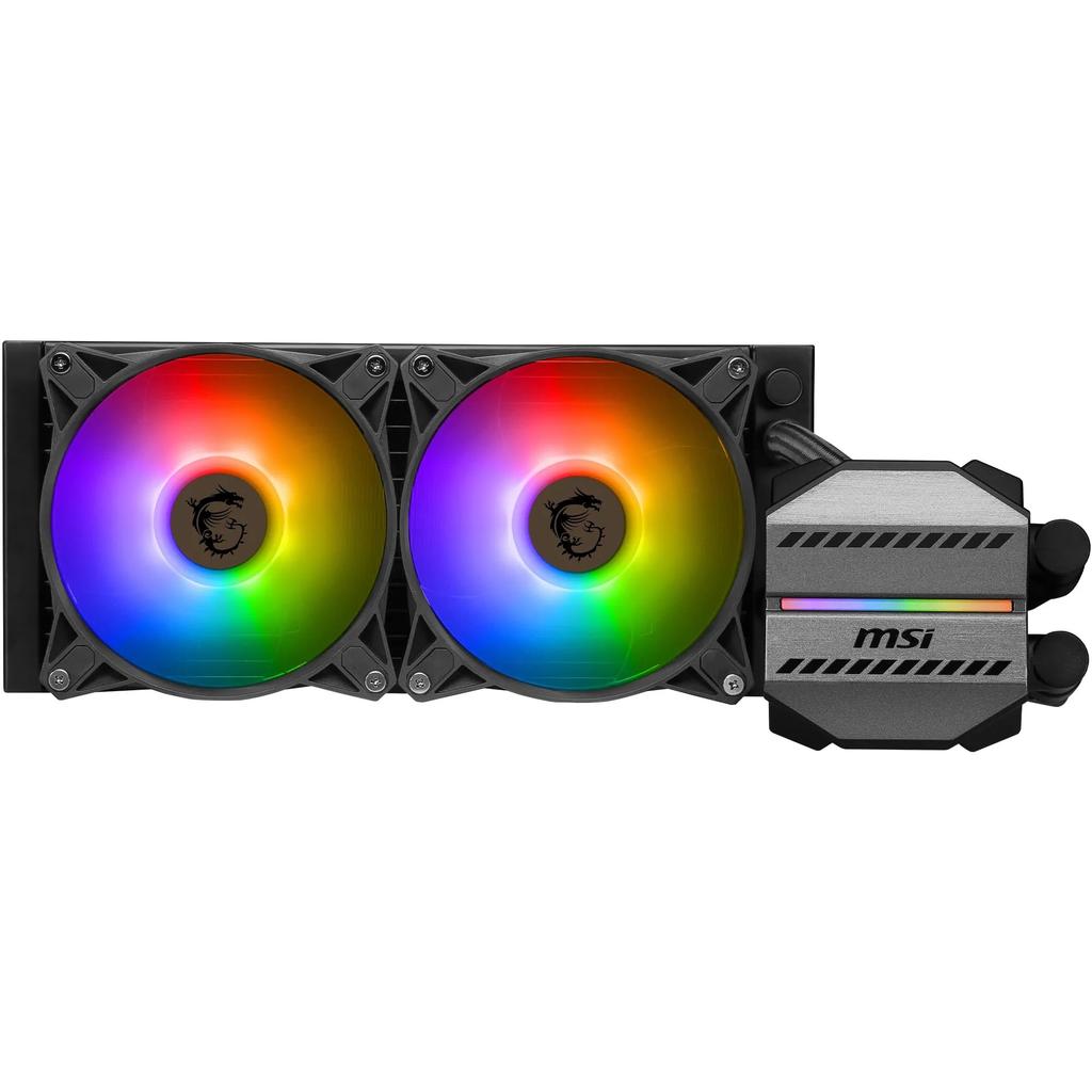 MSI MAG CORELIQUID M240 AIO CPU Liquid Cooler Split Flow Water Cooling with Compatible with Main Steam Sockets such as AM5 and 1700 - 12-Way