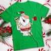 Adult Humour Christmas T-shirt Santa Toilet Funny Mens and Womens Tee #MC