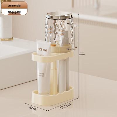 YIXI Toothbrush and Mouthwash Cup Holder Set