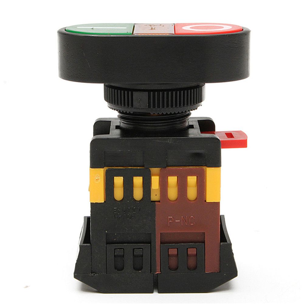 Indicator Light AC LED APBB22N 220V 22mm Push Button Switch ON/OFF Start Stop Momentary