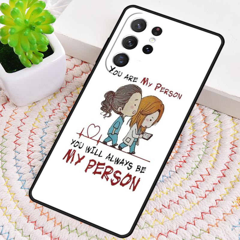 Grays Anatomy You are my person Silicone Phone Case For Samsung Galaxy note 10 pro S26 S24 S23 S22 S21 Plus S25Ultra Capa Cover
