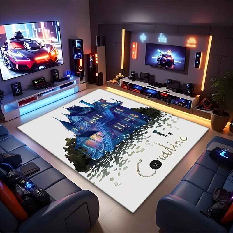 1PC Coraline Rug - home decoration Carpet For Living Room Bedroom Flooring Computer Chair Area Rug