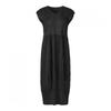 Pleats Me V Neck Barrel Silhouette Dress Epopm126010