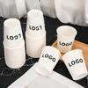 100pcs 180ml paper cups personalized ,individuation disposable paper cup ,paper cups with name,  coffee cups