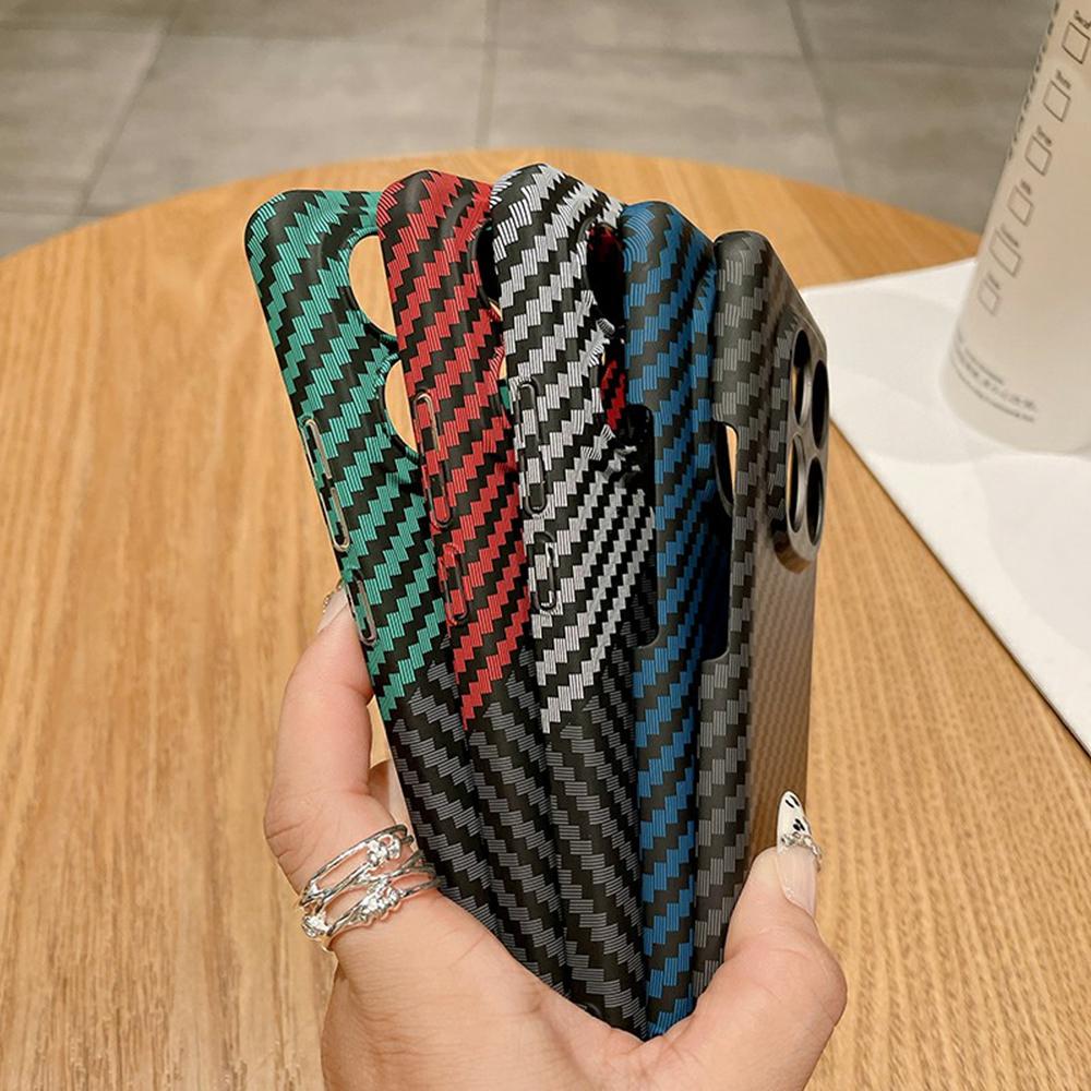 For Xiaomi Redmi Note 14 4G (163.25x76.55x8.16mm) Case Hard PC Phone Cover Carbon Fiber Texture Drop Proof
