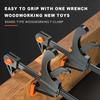 4/6/8/10 Inch Bar Clamps for Woodworking, Quick Grip Clamps Trigger Clamp One Handed Ratchet Clamp, Mini Small Bar Clamp for Craft