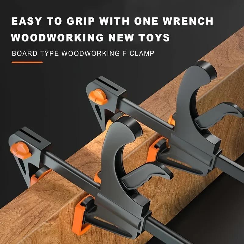 4/6/8/10 Inch Bar Clamps for Woodworking, Quick Grip Clamps Trigger Clamp One Handed Ratchet Clamp, Mini Small Bar Clamp for Craft