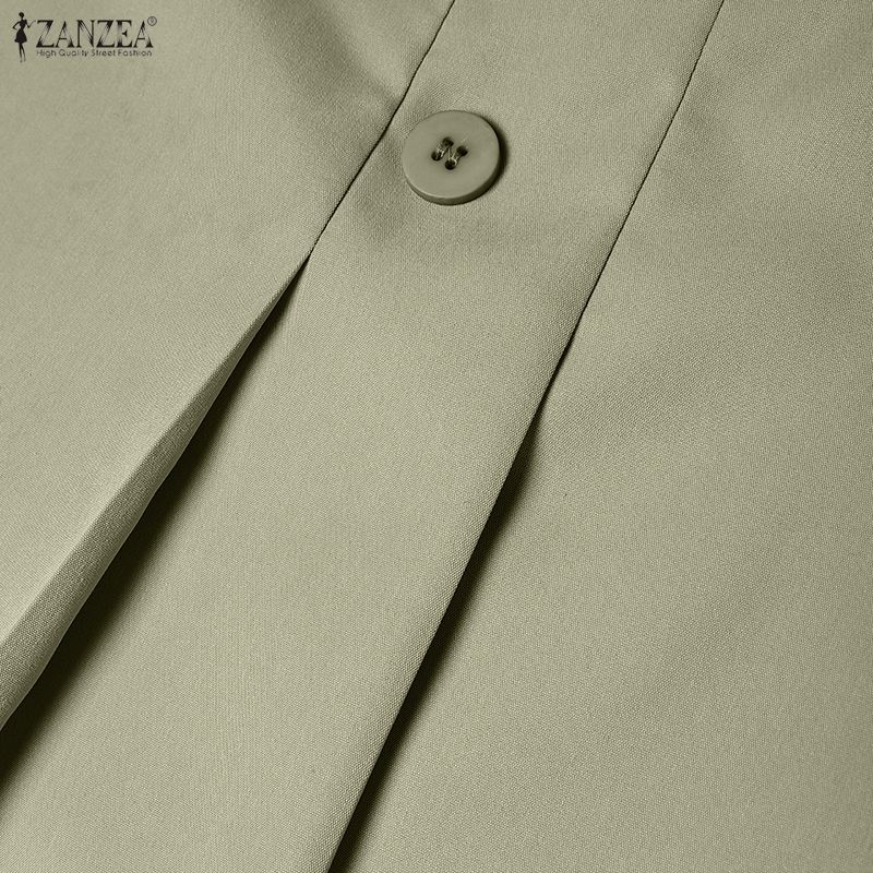 ZANZEA Damen Elegante Lässige Einfarbige Midiröcke