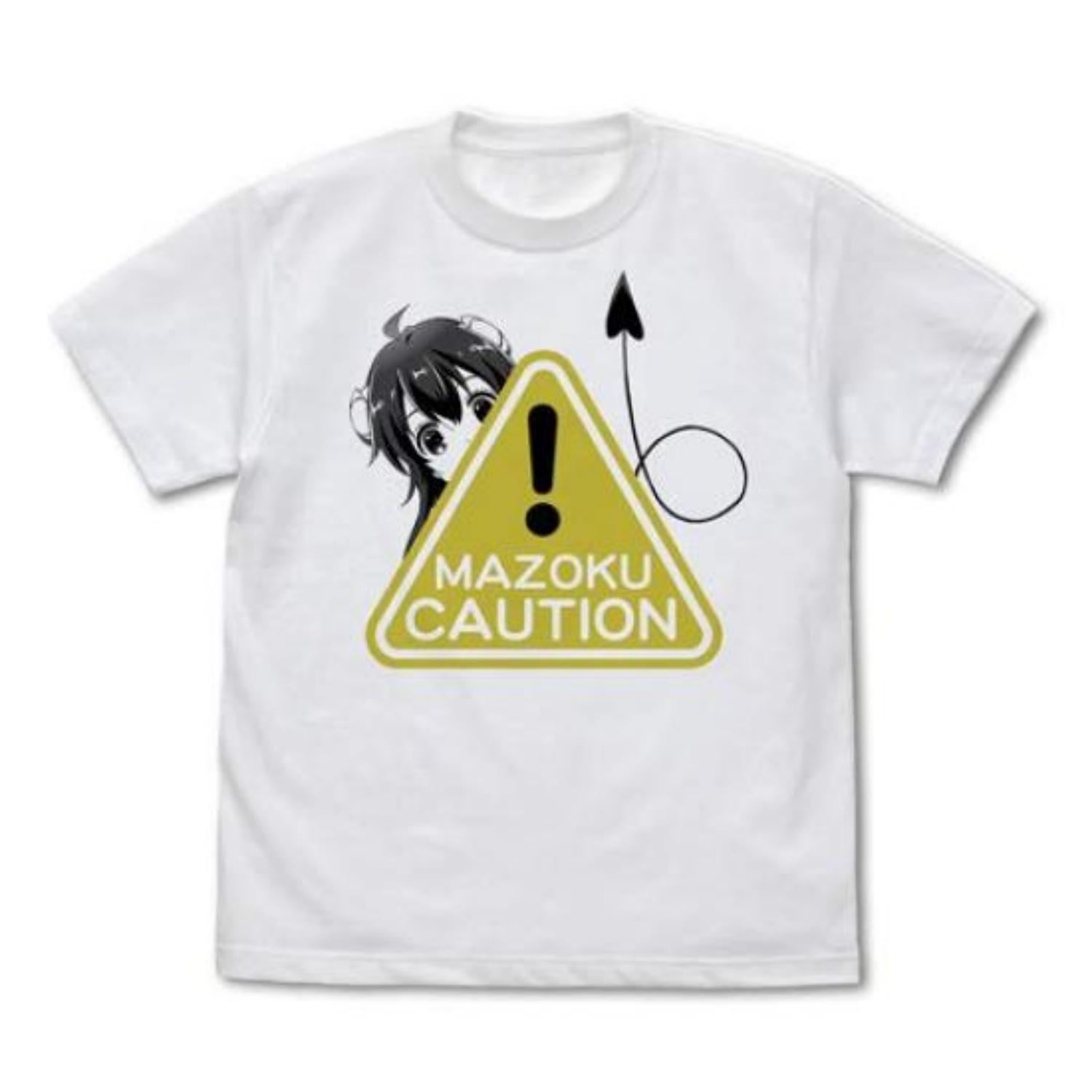 Cospa Machikado Mazoku Shamiko Mazoku Caution WHITE L Size T-shirt S