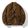 Men's Trendy Loose Fit Corduroy Baseball Jacket - Spring Outerwear