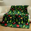 Christmas Tree and Gift Pattern Blanket print blanket soft and cozy perfect for the living room bed sofa or a nap,gift