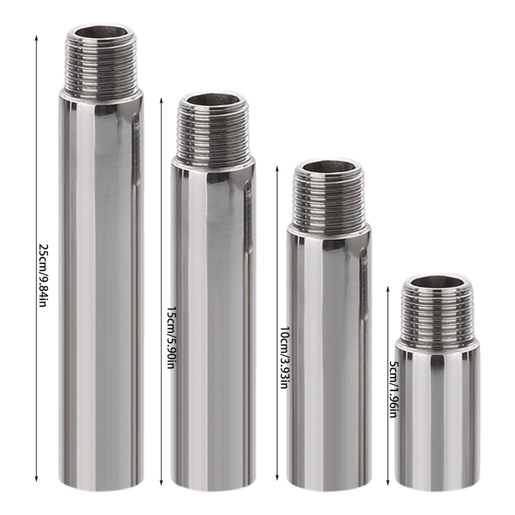 1/2 Shower Head Extension Arm Steel Pipe Extendable Shower Head Arm Simple Installation for Adjusting Showerhead Height