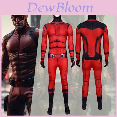 Cosplayový overal Daredevil Polyesterový kostým Pro hraní her a Halloweenovou zábavu