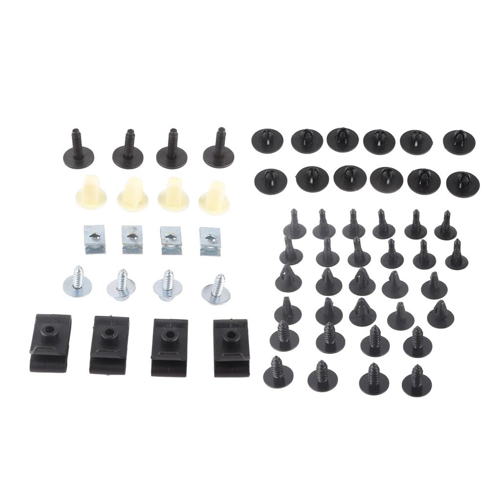 50pcs Engine Under Cover Retainer Clips Underbody Mudguard Door Bumper Panel Fastener Screw for