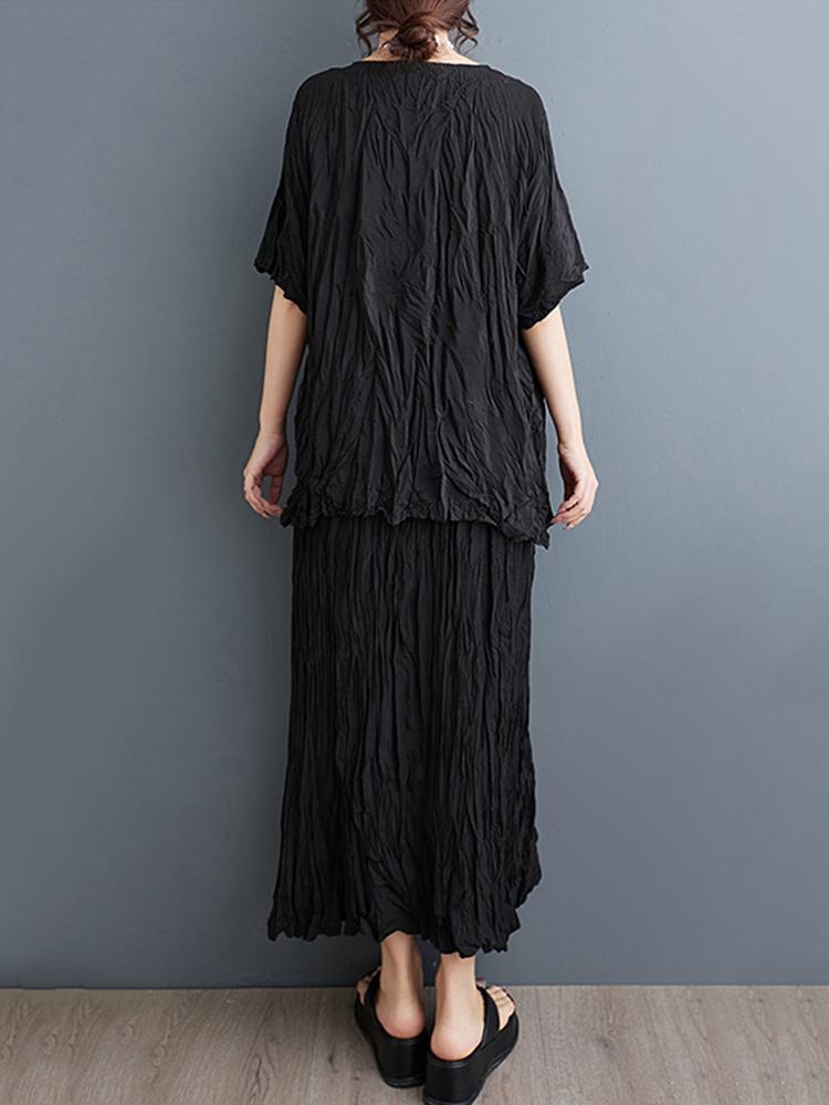 Xitao Culoare uni Seturi casual două piese ZY8787