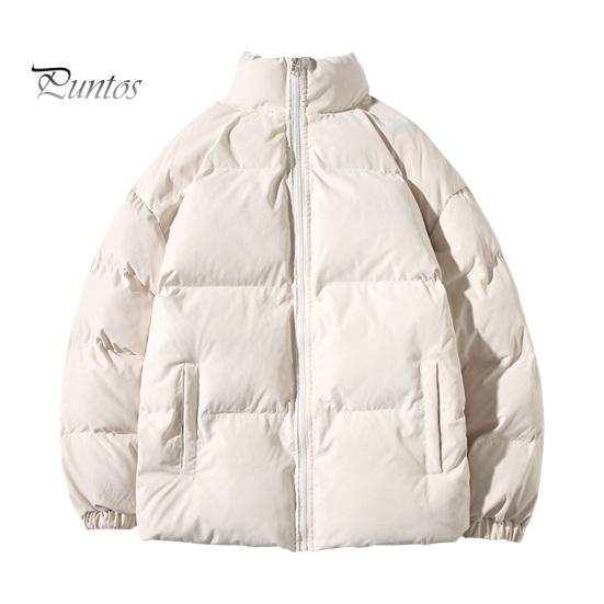 

Мужское хлопковое пальто с воротником-стойкой, длинным рукавом, однотонное, свободного кроя, с карманами, утолщенное, теплое, стеганое, верхняя одежда L бежевый