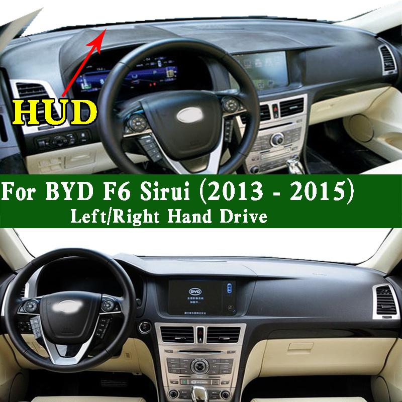 For BYD F6 Sirui 2013-2015 Dashmat Dashboard Cover trument Panel Sunscreen Protective Pad Dash Mat Ornament