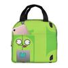 Invader Zim Insulated Lunch Bag for Women Office Cooler Thermal Food Box Tote Portable Lunch Boxes Container
