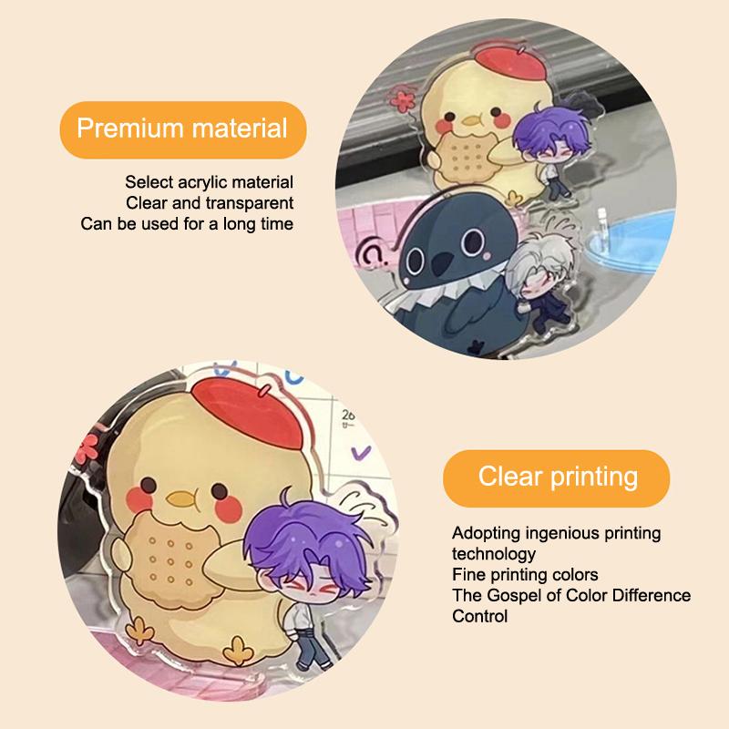 Q-Version Love And Deepspace Phone Stand Complete Set Of Acrylic Exquisite High Beauty Cute Thickened Desktop Decor Girl Gifts