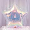 5pcs Transparent Colorful Balloons Children's Birthday Party Decoration Balloons Pentagram Heart-shaped Aluminum Film Balloons