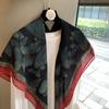 Spring Famous Style Thin Headscarf French Retro Large Square Scarf Women'S Spring And Autumn Versatile Design Scarf Large Shawl Silk Scarf
