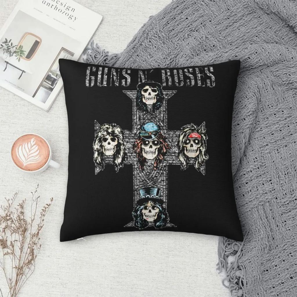 Guns N Roses Rock Roll Kissenbezug GNR Kissenbezüge Vintage Dekorative Kissenhülle für Zuhause