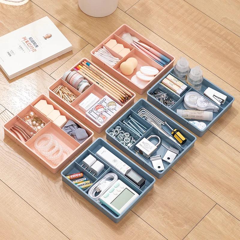 Schreibtischschubladen-Organizer, Schreibtisch-Aufbewahrungsbox für Kleinigkeiten, Schreibwaren, Kosmetik, Make-up-Organizer, Home-Office-Schubladenteiler, Behälter