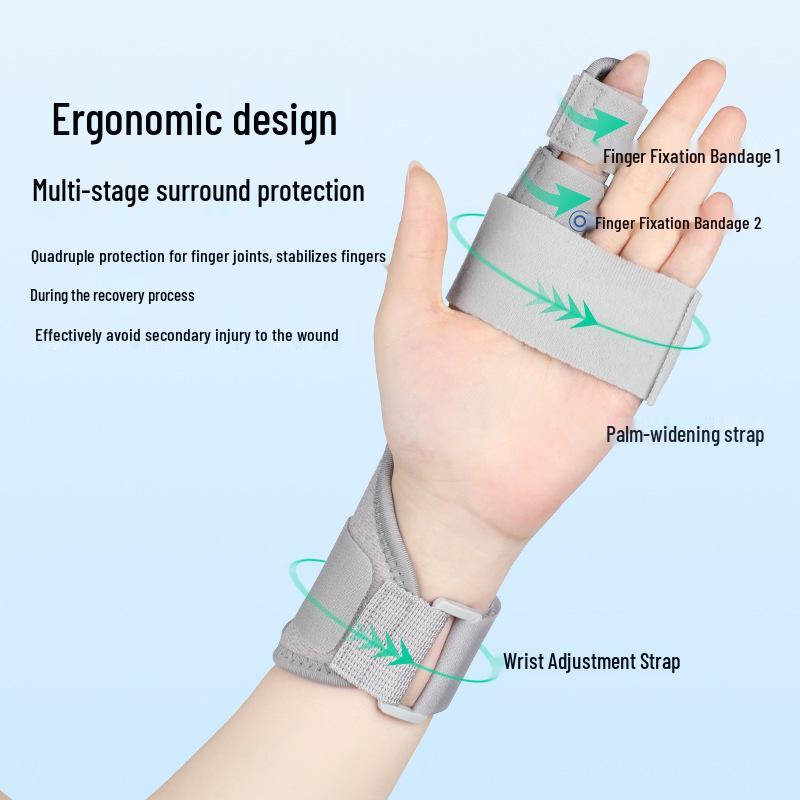 Handgelenkstütze mit Stahlplatte und herausnehmbaren Aluminium-Stützstäben