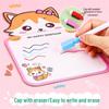 Magnetic Water-Based Erasable Whiteboard Markers for Kids - 8 Bold Colors