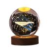 Crystal Ball Night Light: Starry Sky Carved Desktop Ornament Gift