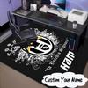 Custom Name Juventus Crest Rug for Living Room, Game Rooms, Office, Bedroom, Floor Mat Playful Design, Fan Gifts Christmas Decor