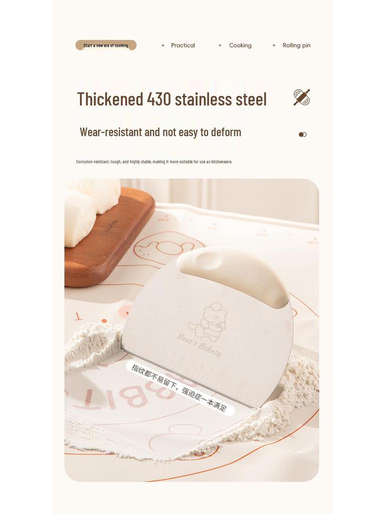 Thickened 316 Stainless Steel Dough Rolling Pin for Dumplings