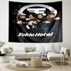 Tokio Band Portrait With Caps Tapestry, Unique Design Tapestry, Wall Decor for Bedroom,Livingroom, Playroom,Heartwarming Fan Holiday Gifts