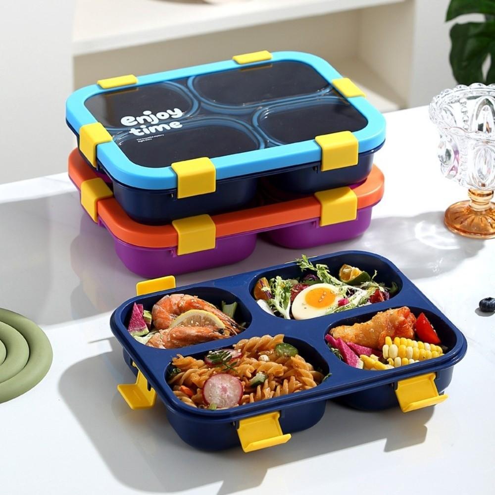 Divided Compartments Lunch Box Sealed Lid Food Container Thermal Lunch Box for Office Workers