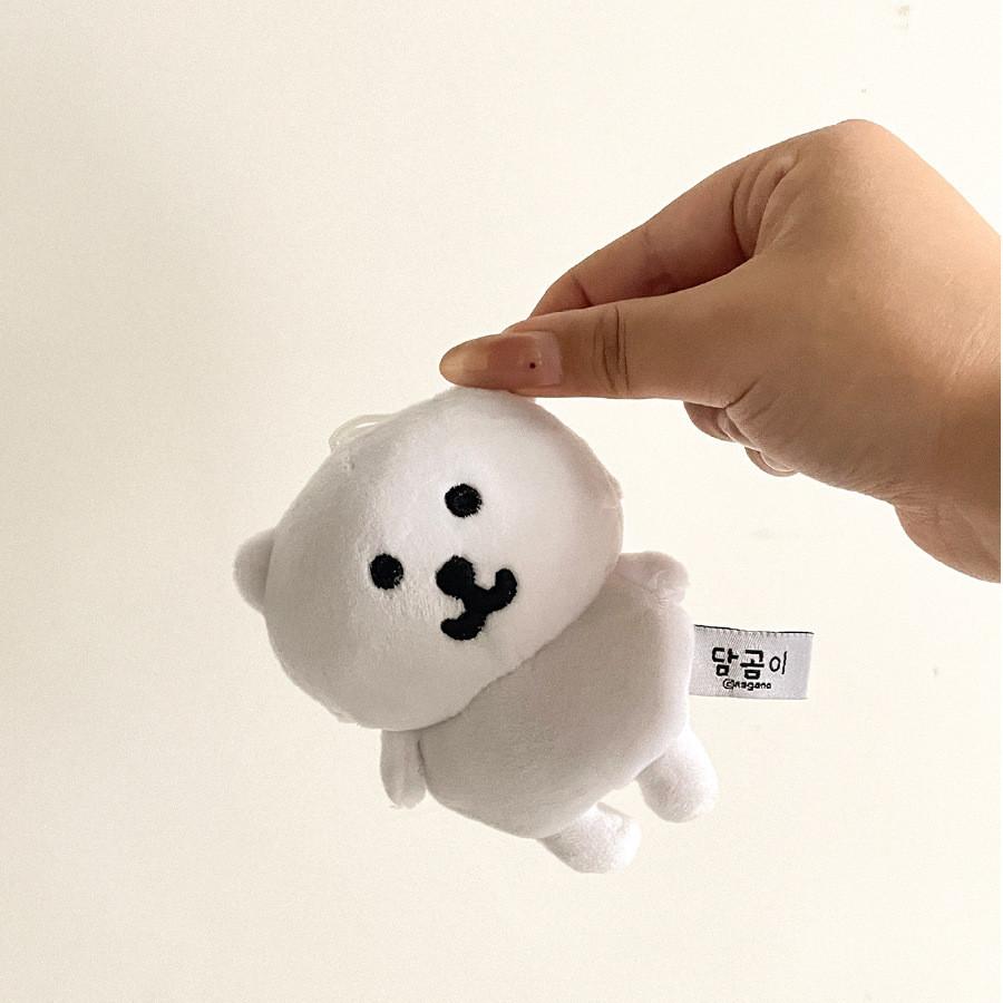 Teddy Bear White Plush Stuffed Toy Animal Doll Backbag Decoration Kids Gifts