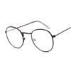 Vintage Round Glasses Clear Lens Fashion Gold Round Metal Frame Glasses Optical Men Women Eyeglass Frame Fake Glasses