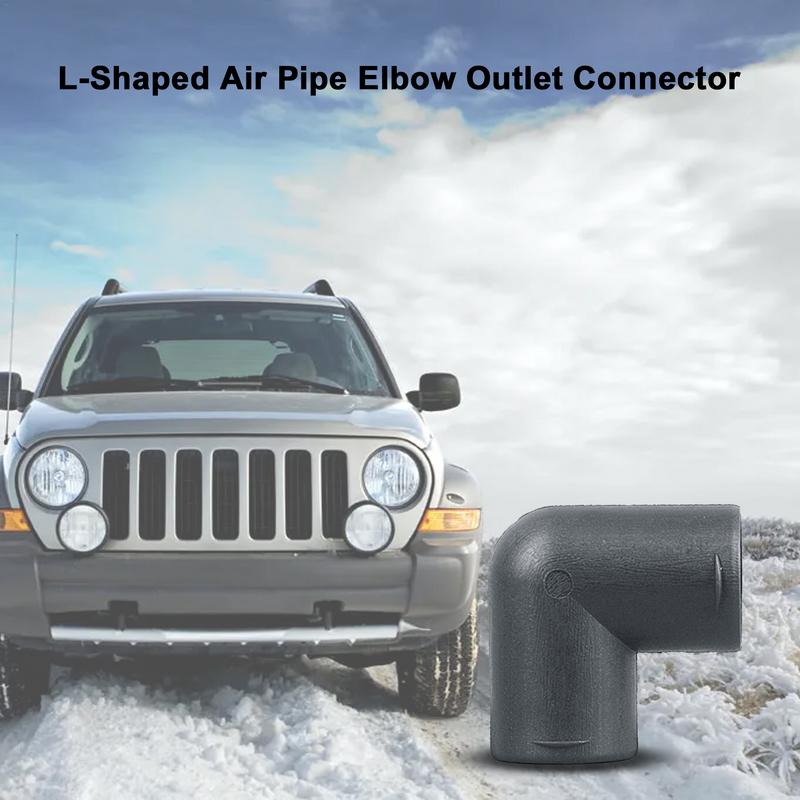 8KW/5KW/2KW Car Heater Air Vent Duct Connector 42/75/90mm Parking Heater Air Vent Ducting L-Shaped Pipe Outlet Exhaust Connector