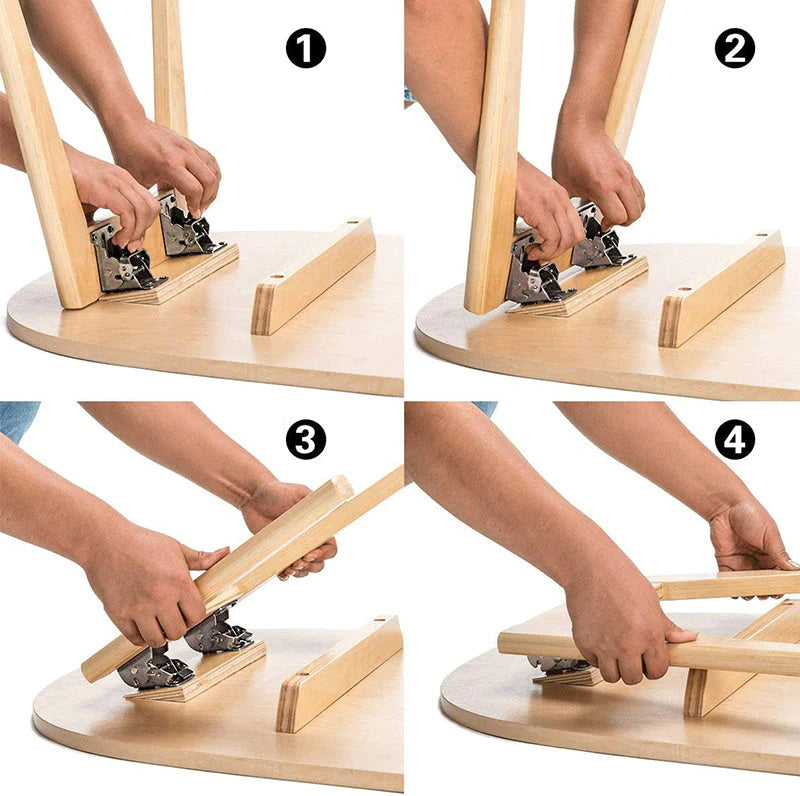 Self-Locking Folding Hinge 0-180 Degree Hardware Door Furniture Connection Hinges Dining Table Surface Combination Splicing